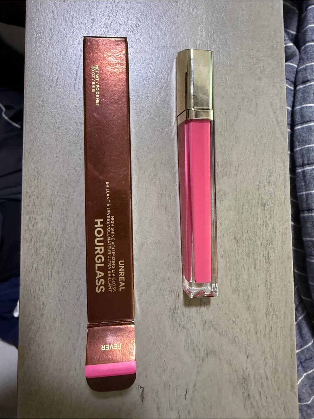 Hourglass Unreal High Shine Volumizing Lip Gloss — Bright Pink